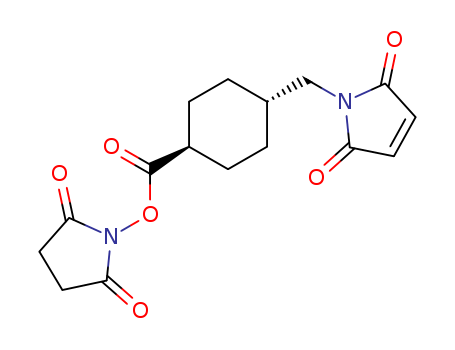 trans-2,5-Dioxopyrrolidin-1-yl 4-((2,5-dioxo-2,5-dihydro-1H-pyrrol-1-yl)methyl)cyclohexanecarboxylate