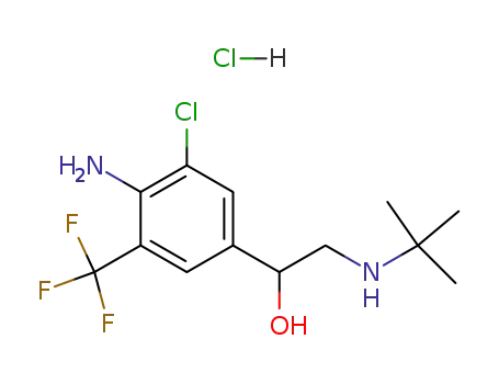Molecular Structure of 54240-36-7 (Mabuterolhydrochloride)