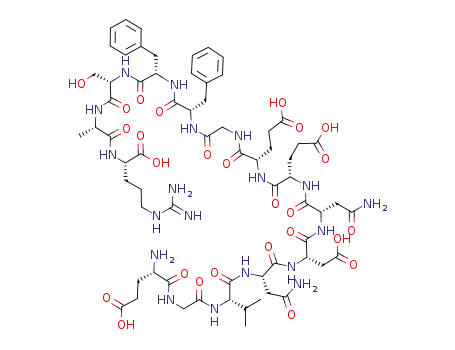 Molecular Structure of 103213-49-6 (GLU-GLY-VAL-ASN-ASP-ASN-GLU-GLU-GLY-PHE-PHE-SER-ALA-ARG)
