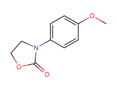 Molecular Structure of 5198-48-1 (2-Oxazolidinone, 3-(4-methoxyphenyl)-)