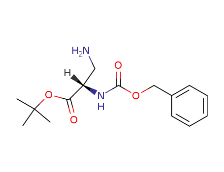 Molecular Structure of 77215-55-5 ((S)-3-AMINO-2-CBZ-AMINO-PROPIONIC ACID TERT-BUTYL ESTER)