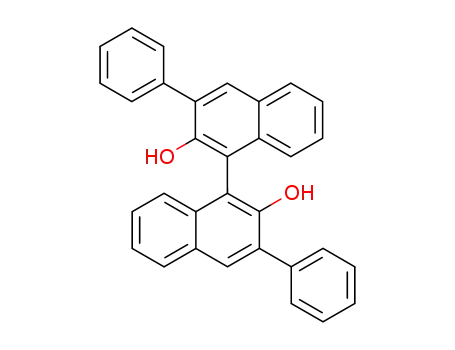 Molecular Structure of 75684-93-4 (R-3,3'-Bis(phenyl)-1,1'-bi-2-naphthol)