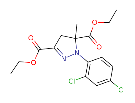 1-(2,4-Dichlorophenyl)-4,5-dihydro-5-methyl-1H-pyrazole-3,5-dicarboxylic diethyl ester 135590-91-9