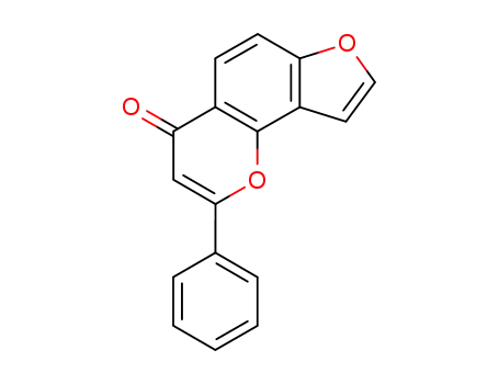Molecular Structure of 482-00-8 (7,8-(Oxyvinylene)flavone)