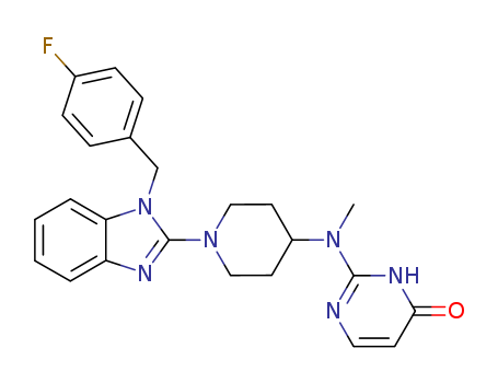 4(3H)-Pyrimidinone,2-[[1-[1-[(4-fluorophenyl)methyl]-1H-benzimidazol-2-yl]-4-piperidinyl]methylamino]-