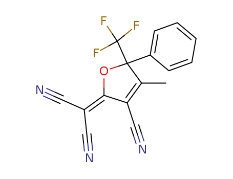 2-[3-Cyano-4-methyl-5-phenyl-5-(trifluoromethyl)-2(5H)-furanylidene]-propanedinitrile *