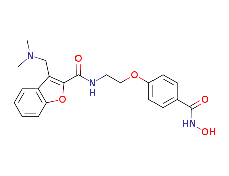 3-[(dimethylamino)methyl]-N-[2-[4-[(hydroxyamino)carbonyl]phenoxy]ethyl]-2-Benzofurancarboxamide