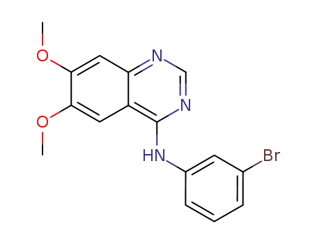 Molecular Structure of 153436-54-5 (PD 153035 HYDROCHLORIDE)