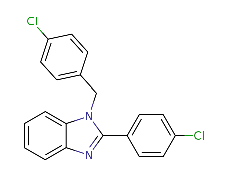Molecular Structure of 2751-83-9 (1H-Benzimidazole, 2-(4-chlorophenyl)-1-[(4-chlorophenyl)methyl]-)