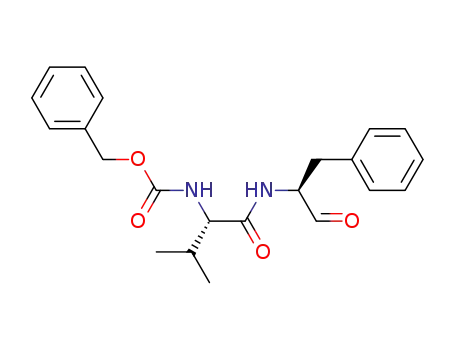 Carbamic acid,
[(1S)-1-[[[(1S)-1-formyl-2-phenylethyl]amino]carbonyl]-2-methylpropyl]-,
phenylmethyl ester