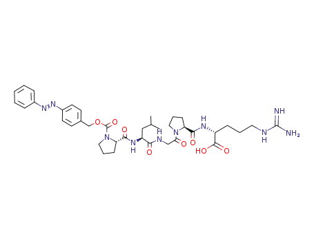 Molecular Structure of 17011-78-8 (4-PHENYLAZOBENZYLOXYCARBONYL-L-PRO-LEU-GLY-PRO-D-ARG DIHYDRATE)