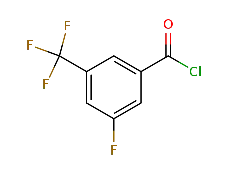 Molecular Structure of 171243-30-4 (3-FLUORO-5-(TRIFLUOROMETHYL)BENZOYL CHLORIDE)