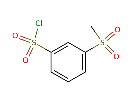 Molecular Structure of 5335-40-0 (3-(METHYLSULFONYL)BENZENESULFONYLCHLORIDE)