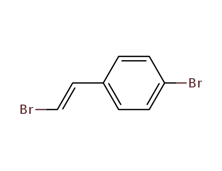 Molecular Structure of 115665-77-5 (Benzene, 1-bromo-4-[(1E)-2-bromoethenyl]-)