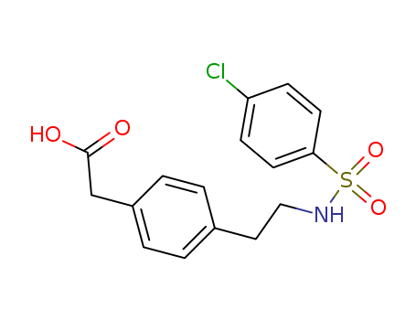 Benzeneacetic acid,4-[2-[[(4-chlorophenyl)sulfonyl]amino]ethyl]-
