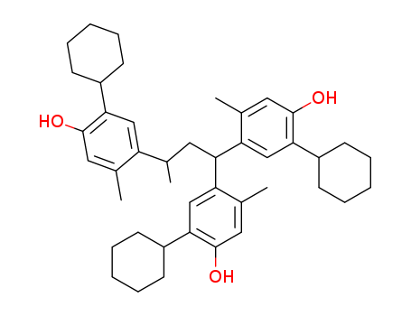 Phenol,4,4',4''-(1-methyl-1-propanyl-3-ylidene)tris[2-cyclohexyl-5-methyl-