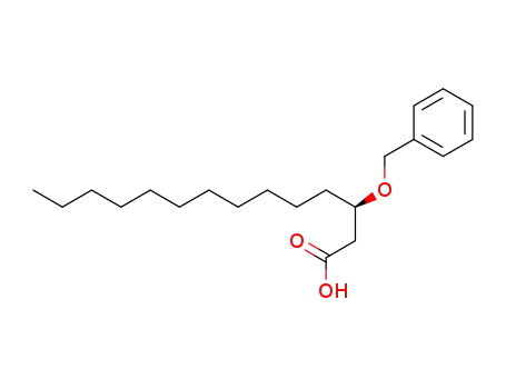 Molecular Structure of 87357-67-3 (R-(3)-BENZYLOXYMYRISTIC ACID)