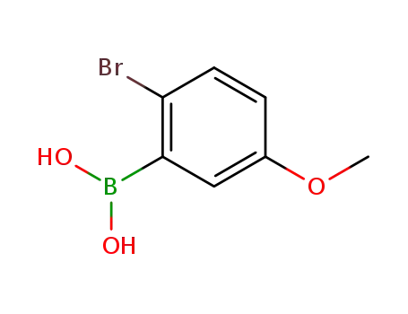 Molecular Structure of 89694-44-0 (2-BROMO-5-METHOXYPHENYLBORONIC ACID)