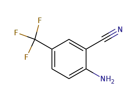 Molecular Structure of 6526-08-5 (2-Amino-5-trifluoromethylbenzonitrile)