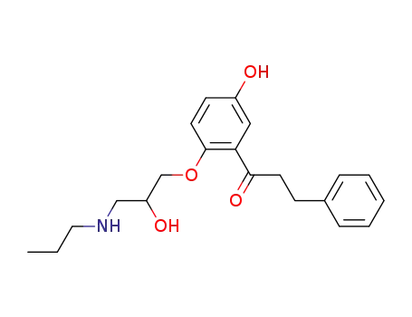 Molecular Structure of 86384-10-3 (5-HYDROXY PROPAFENONE HYDROCHLORIDE)