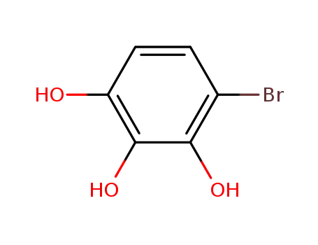 Molecular Structure of 17345-72-1 (4-bromo-1,2,3-trihydroxybenzene)