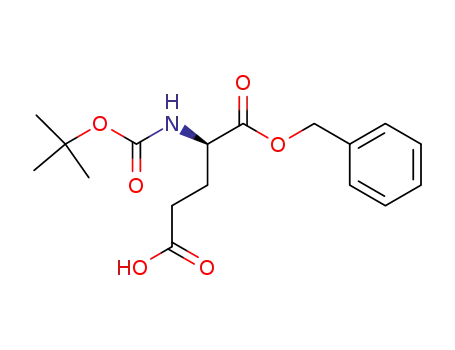Molecular Structure of 34404-30-3 (Boc-D-Glu-OBzl)