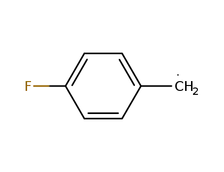 Molecular Structure of 2194-09-4 (4-Fluorobenzyl radical)