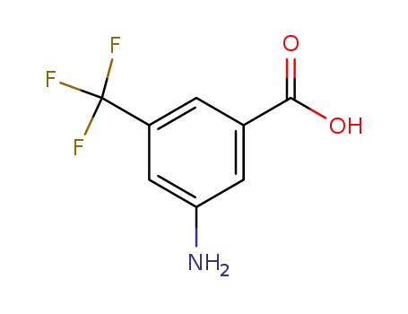 Molecular Structure of 328-68-7 (3-Amino-5-(trifluoromethyl)benzoic acid)