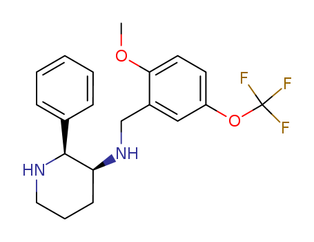 3-Piperidinamine,N-[[2-methoxy-5-(trifluoromethoxy)phenyl]methyl]-2-phenyl-, (2S,3S)-