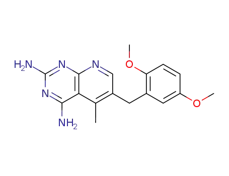 Molecular Structure of 72732-56-0 (Piritrexim)