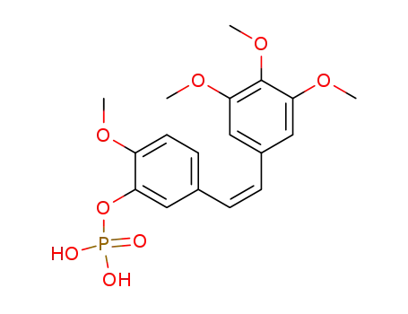 Molecular Structure of 222030-63-9 ([2-methoxy-5-[(Z)-2-(3,4,5-trimethoxyphenyl)ethenyl]phenoxy]phosphonic acid)
