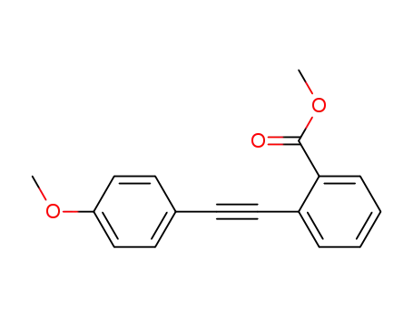 2-(2-(4-methoxyphenyl)ethynyl)benzoic acid methyl ester