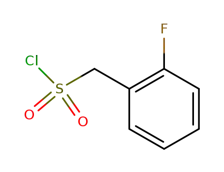 Molecular Structure of 24974-71-8 ((2-Fluoro-phenyl)-methanesulfonyl chloride)