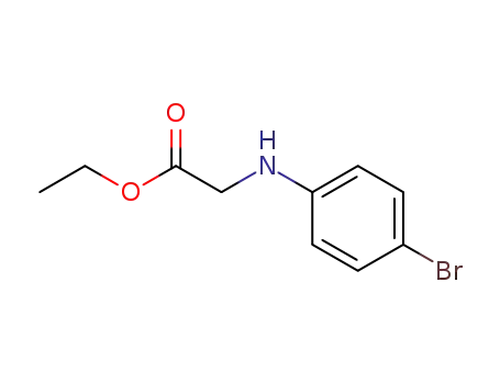 Molecular Structure of 2521-92-8 (ETHYL [(4-BROMOPHENYL)AMINO]ACETATE)