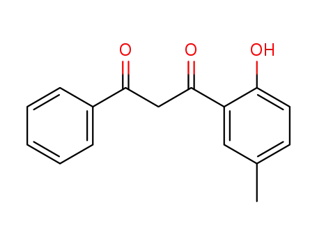 Molecular Structure of 29976-82-7 (1-(2-HYDROXY-5-METHYLPHENYL)-3-PHENYL-1,3-PROPANEDIONE)