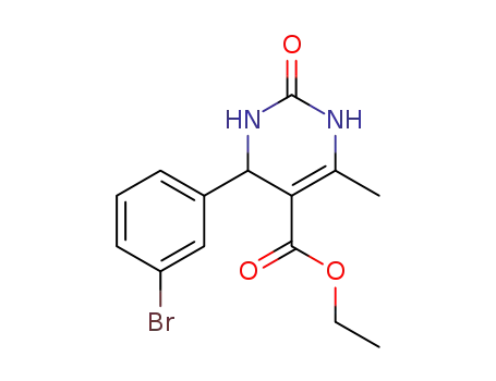 Molecular Structure of 202277-52-9 (4-(3-BROMO-PHENYL)-6-METHYL-2-OXO-1,2,3,4-TETRAHYDRO-PYRIMIDINE-5-CARBOXYLIC ACID ETHYL ESTER)