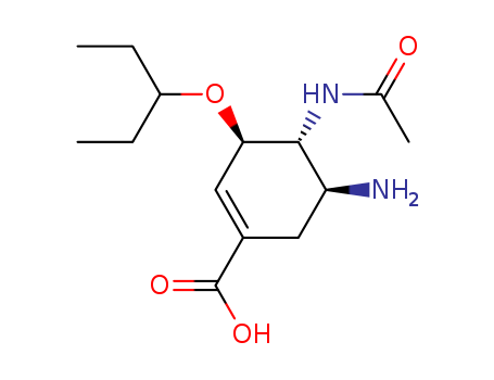 1-Cyclohexene-1-carboxylicacid, 4-(acetylamino)-5-amino-3-(1-ethylpropoxy)-, (3R,4R,5S)-