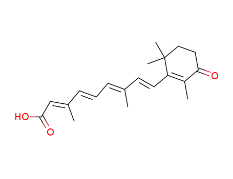 Molecular Structure of 38030-57-8 ((2E,4E,6E,8E)-3,7-dimethyl-9-(2,6,6-trimethyl-3-oxo-1-cyclohexenyl)nona-2,4,6,8-tetraenoic acid)