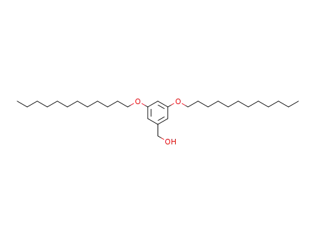 Molecular Structure of 199192-20-6 (Benzenemethanol, 3,5-bis(dodecyloxy)-)