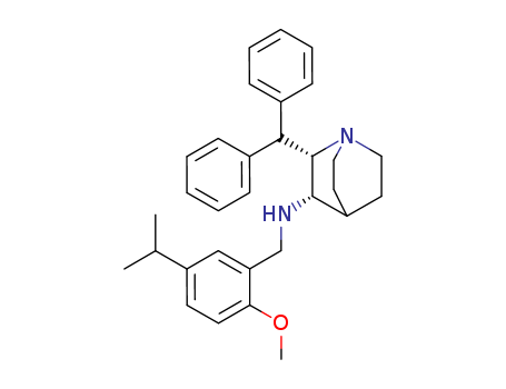 1-Azabicyclo[2.2.2]octan-3-amine,2-(diphenylmethyl)-N-[[2-methoxy-5-(1-methylethyl)phenyl]methyl]-, (2S,3S)-