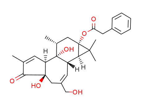 Molecular Structure of 58821-98-0 (12-DEOXYPHORBOL 13-PHENYLACETATE)