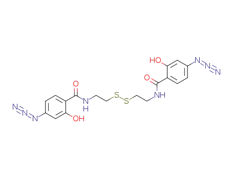 Molecular Structure of 199804-21-2 (Benzamide,N,N'-(dithiodi-2,1-ethanediyl)bis[4-azido-2-hydroxy-)