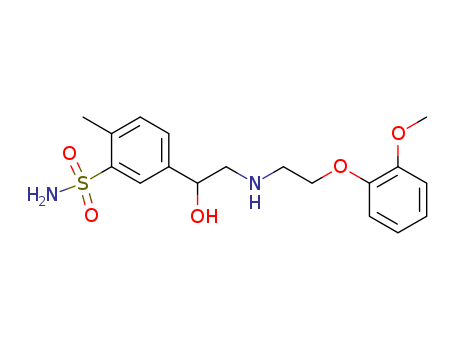 5-[1-hydroxy-2-[2-(2-methoxyphenoxy)ethylamino]ethyl]-2-methyl-benzenesulfonamide