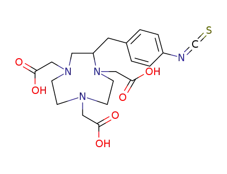 Molecular Structure of 147597-66-8 (2-(4-isothiocyanatobenzyl)-1,4,7-triazacyclononane-1,4,7-triacetic acid)
