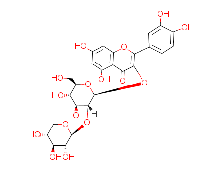 Quercetin-3-O-β-D-ribosyl-（1→2)-β-D-glucoside；[83048-35-5]