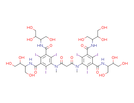 1,3-Benzenedicarboxamide,5,5'-[(1,3-dioxo-1,3-propanediyl)bis(methylimino)]bis[N,N'-bis[2,3-dihydroxy-1-(hydroxymethyl)propyl]-2,4,6-triiodo-