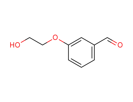 Molecular Structure of 60345-97-3 (3-(2-HYDROXYETHOXY)BENZALDEHYDE)