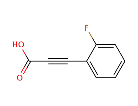 Molecular Structure of 704-97-2 (3-(2-fluorophenyl)prop-2-ynoic acid)