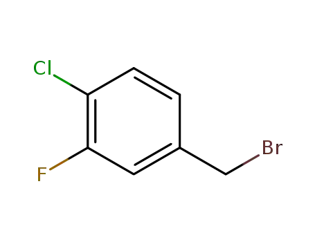 Molecular Structure of 206362-80-3 (4-CHLORO-3-FLUOROBENZYL BROMIDE)