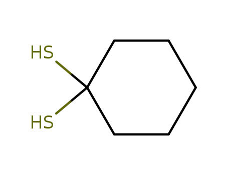 Molecular Structure of 3855-24-1 (Cyclohexane-1,1-dithiol)